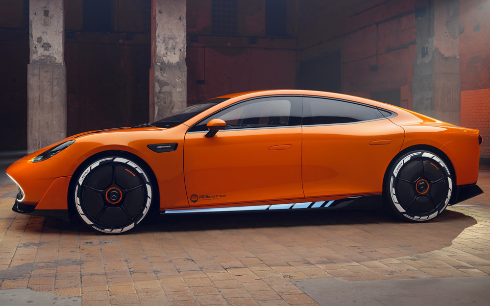 Laterale della Mercedes AMG GT XX Laterale della Mercedes AMG GT XX
